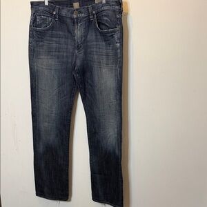 Citizens Of Humanity Faded Black Straight-Leg Jeans